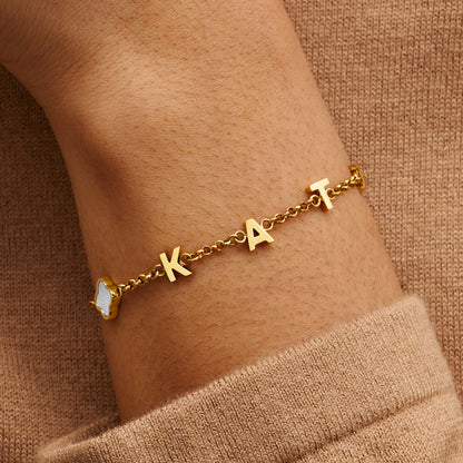 Made Mine Name Bracelet - Gold