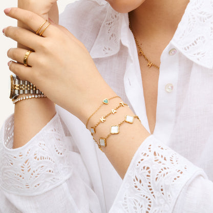 Made Mine Name Bracelet - Gold