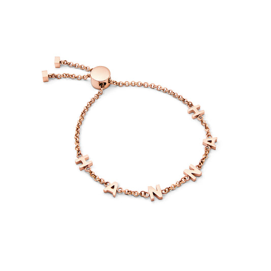 Made Mine Name Bracelet - Rose Gold