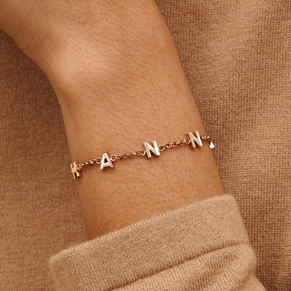 Made Mine Name Bracelet - Rose Gold