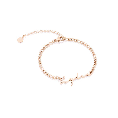 Signature Name Bracelet (Rose Gold)