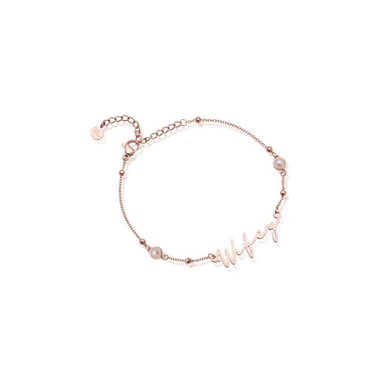 Signature Name Bracelet (Rose Gold)