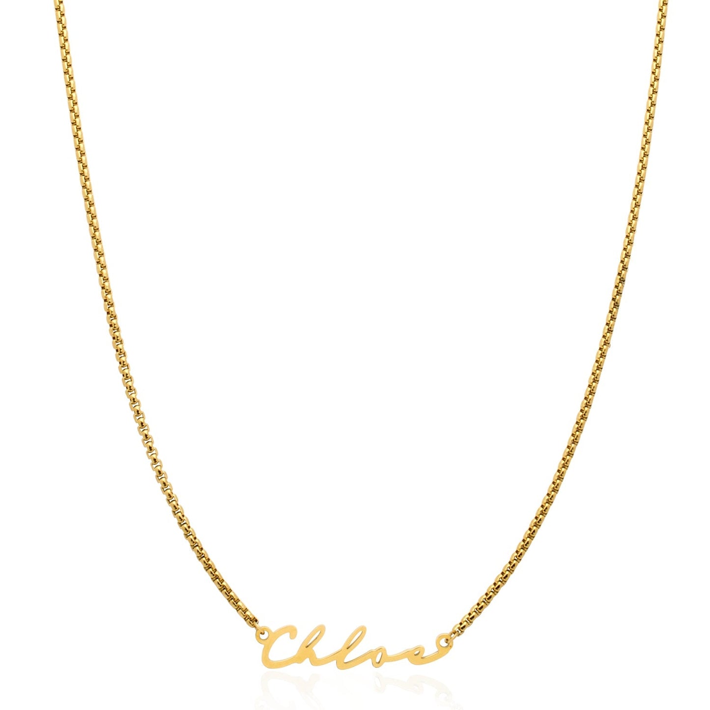 Signature Name Necklace - Gold