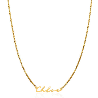 Signature Name Necklace - Gold