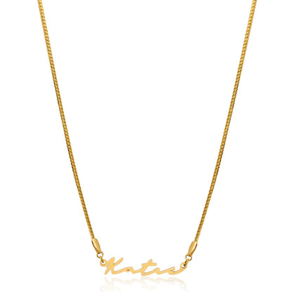 Signature Name Necklace (Gold)