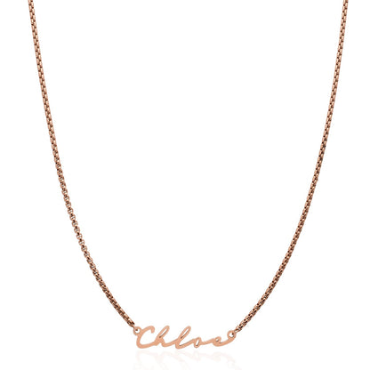 Signature Name Necklace - Rose Gold