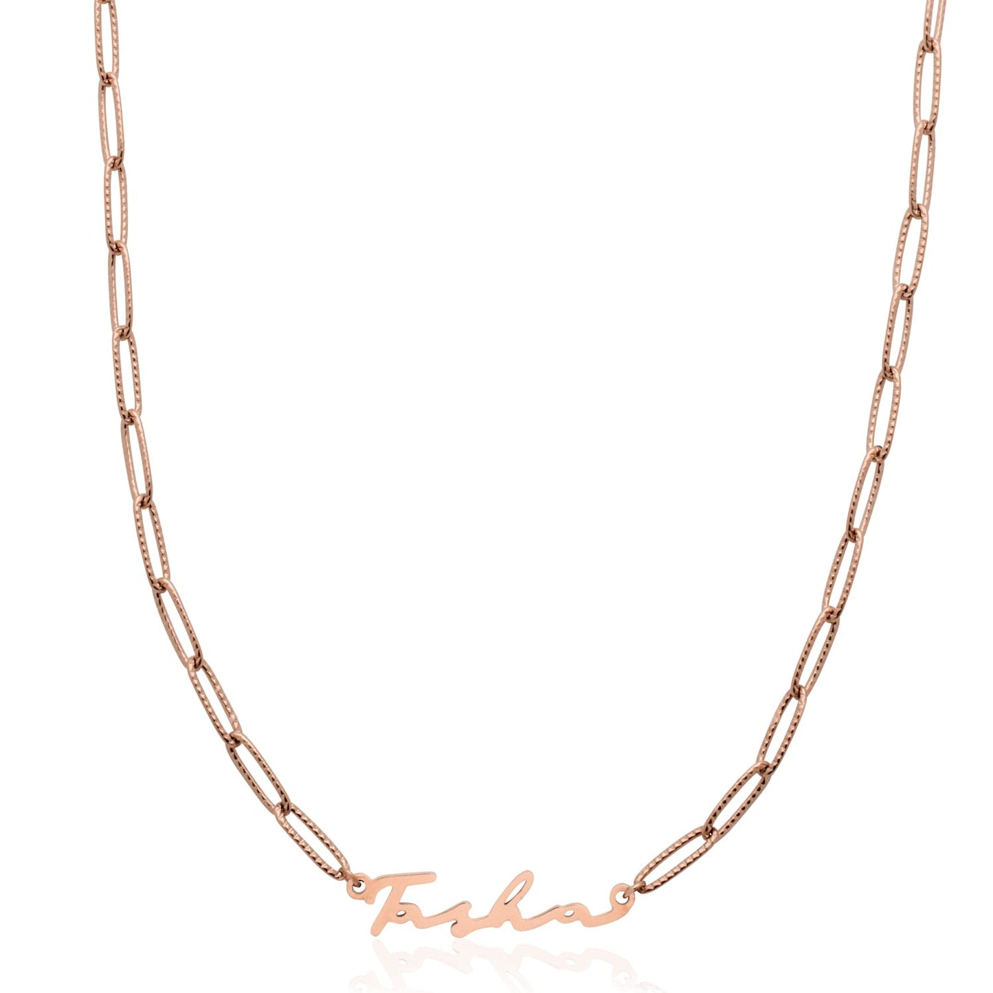 Signature Name Necklace (Rose Gold)