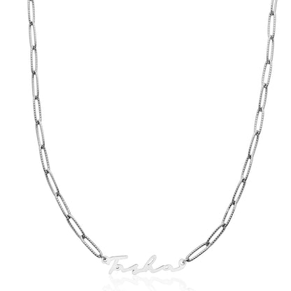 Signature Name Necklace (Silver)
