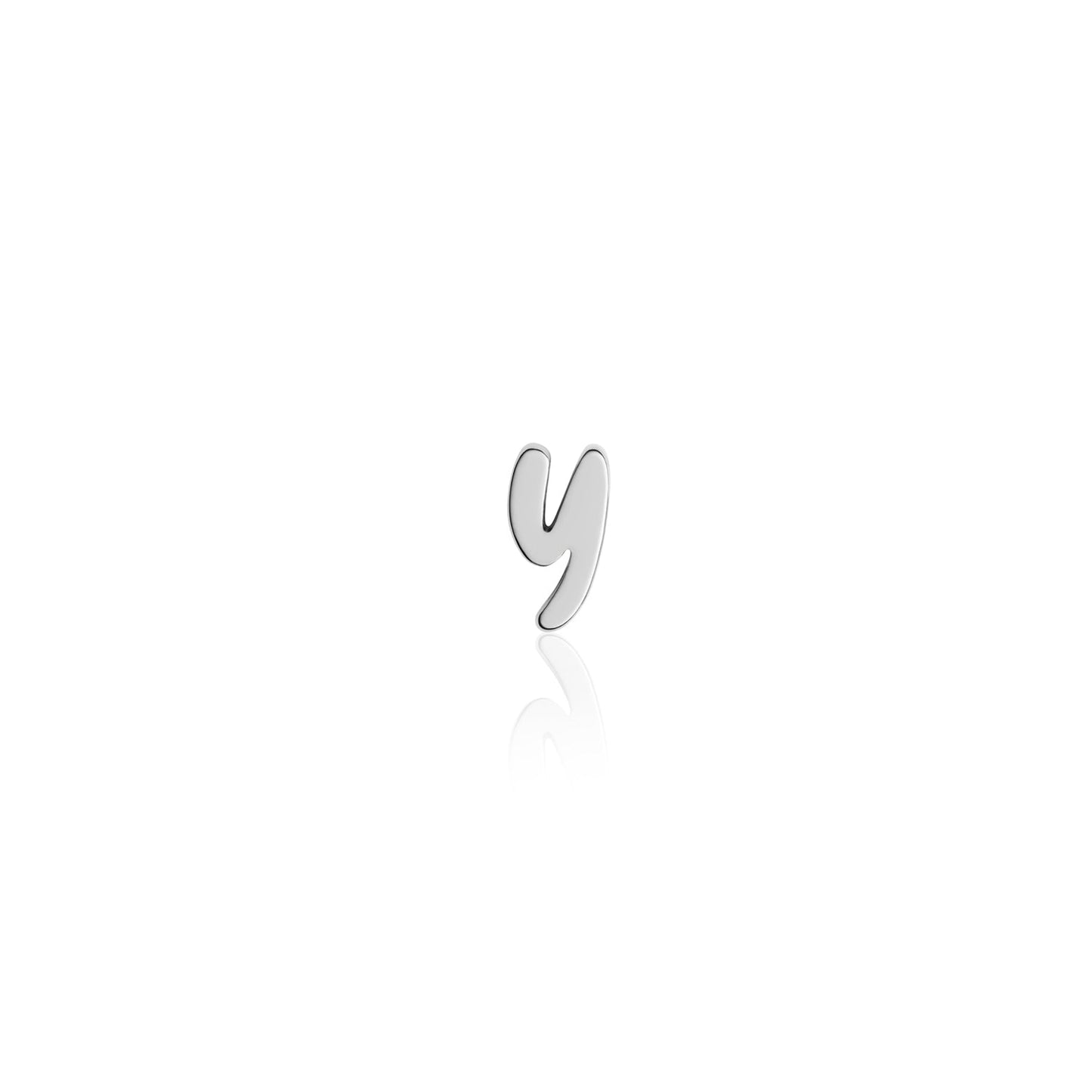 Fixed Charm - Handwritten Initial Charm (Silver)