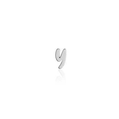 Fixed Charm - Handwritten Initial Charm (Silver)