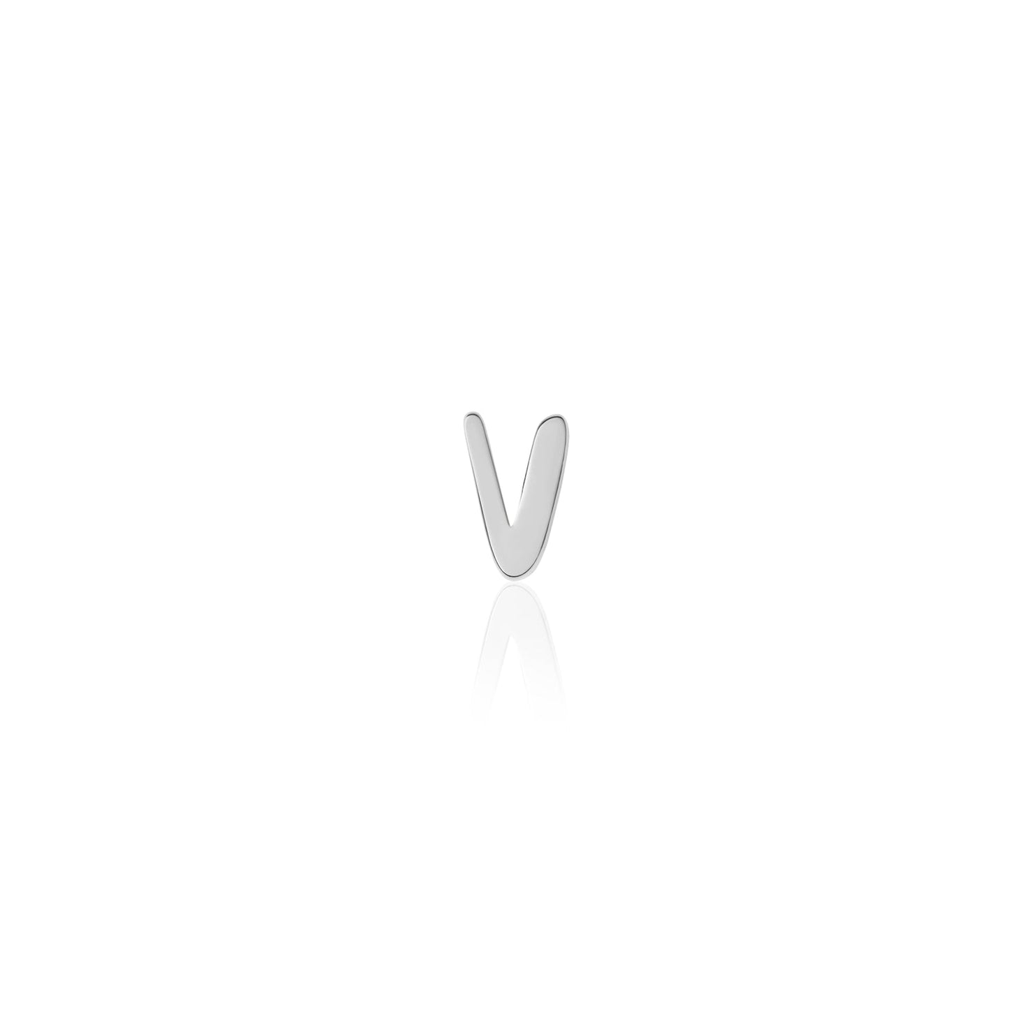 Fixed Charm - Handwritten Initial Charm (Silver)