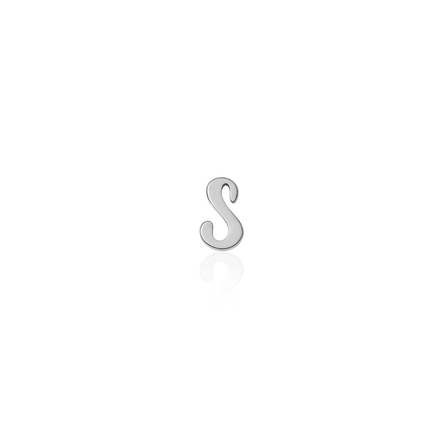 Fixed Charm - Handwritten Initial Charm (Silver)