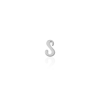 Fixed Charm - Handwritten Initial Charm (Silver)