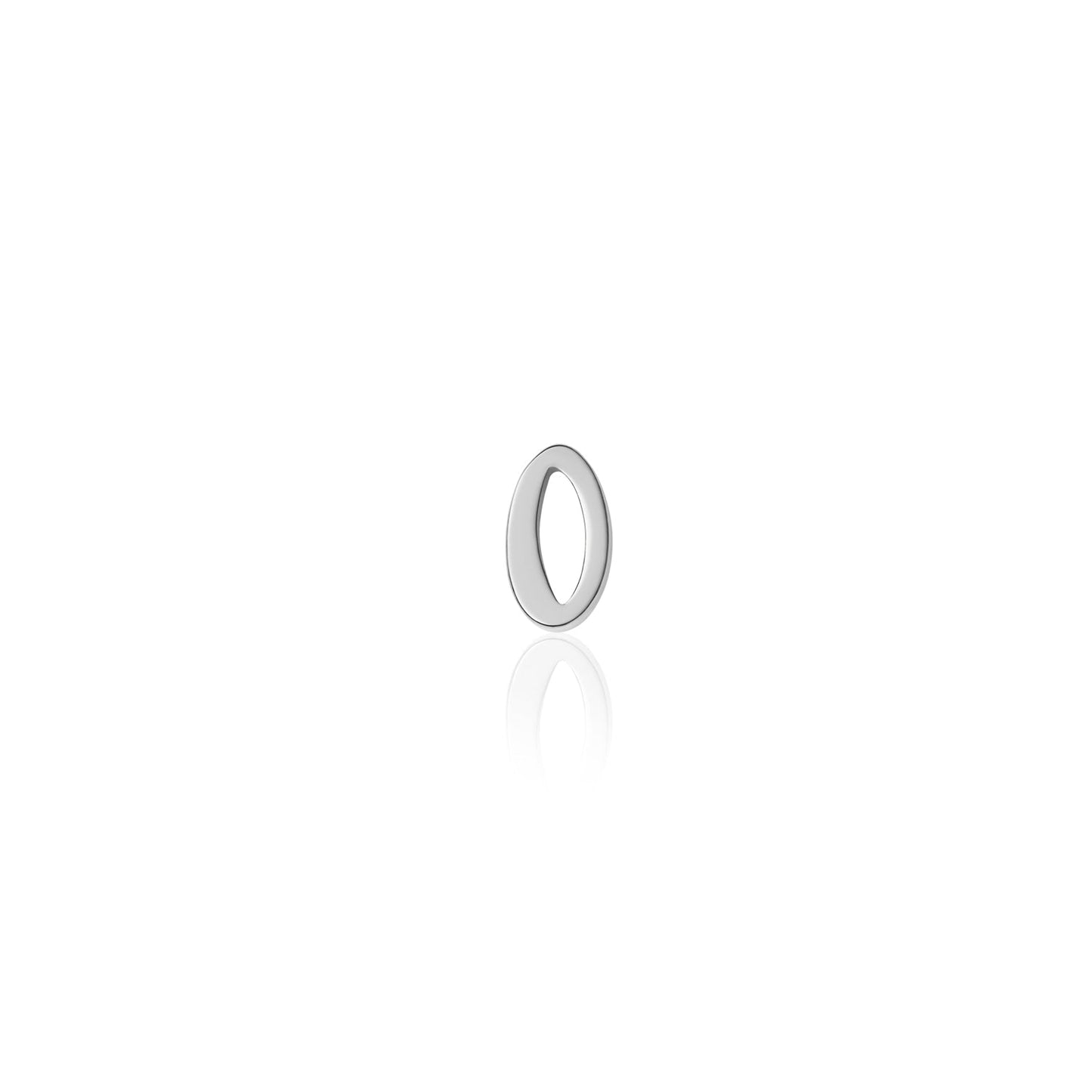 Fixed Charm - Handwritten Initial Charm (Silver)