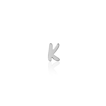 Fixed Charm - Handwritten Initial Charm (Silver)