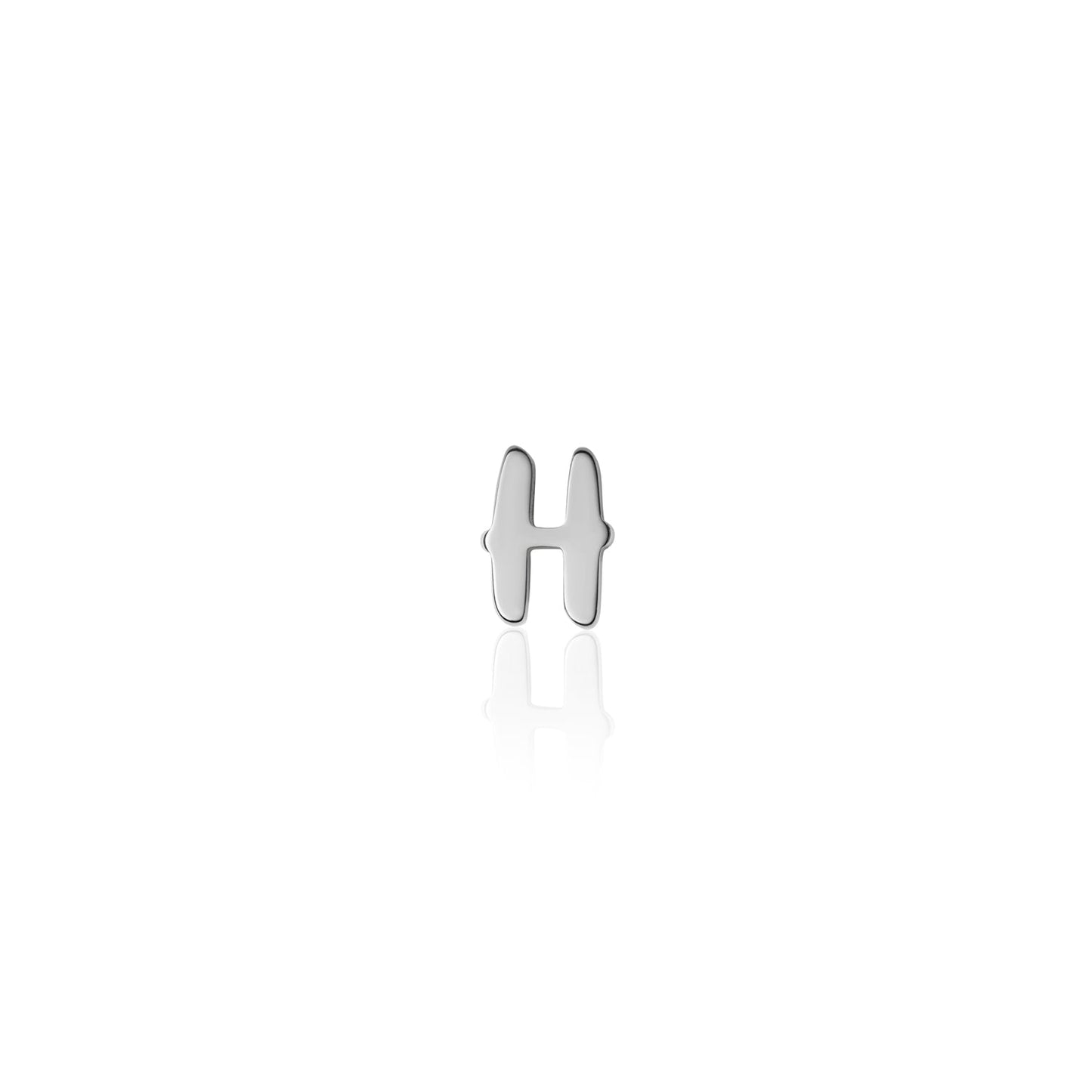 Fixed Charm - Handwritten Initial Charm (Silver)