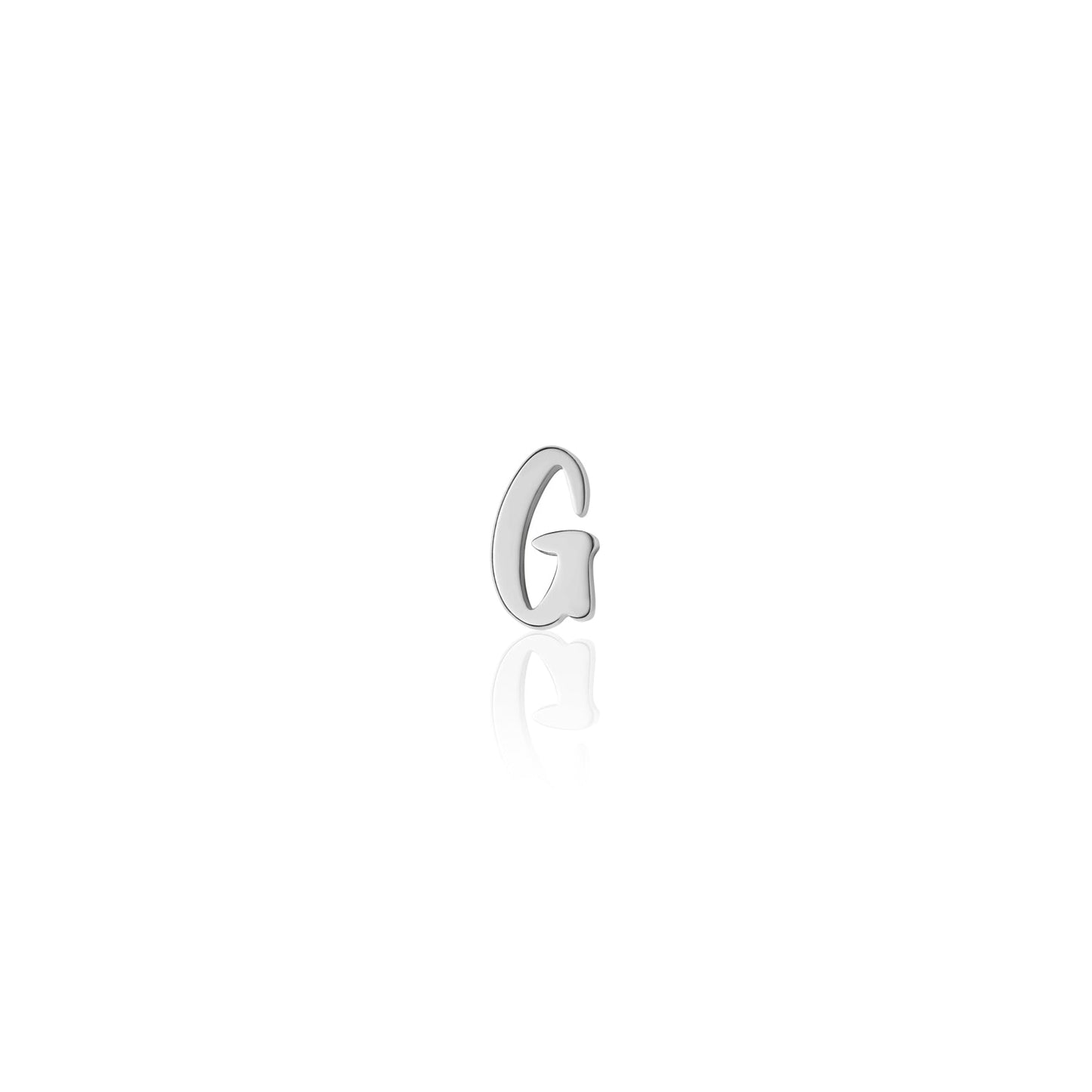 Fixed Charm - Handwritten Initial Charm (Silver)