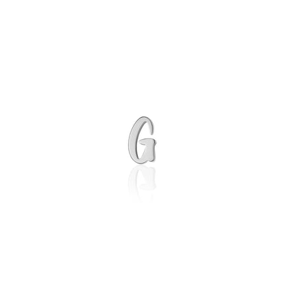 Fixed Charm - Handwritten Initial Charm (Silver)