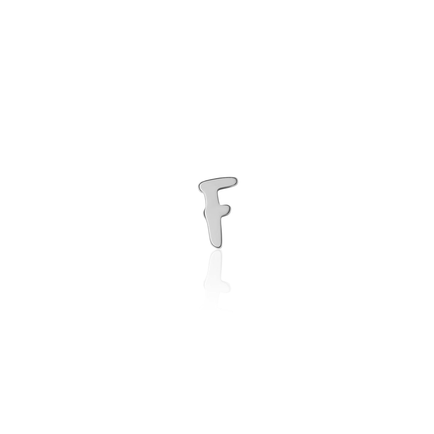 Fixed Charm - Handwritten Initial Charm (Silver)