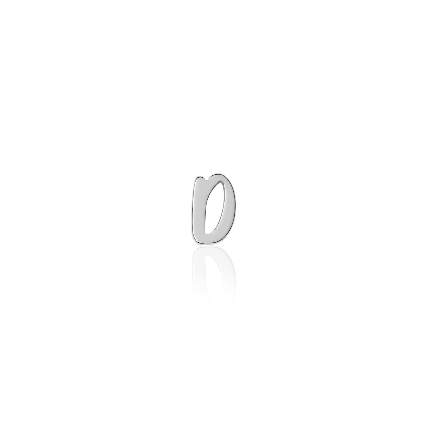 Fixed Charm - Handwritten Initial Charm (Silver)
