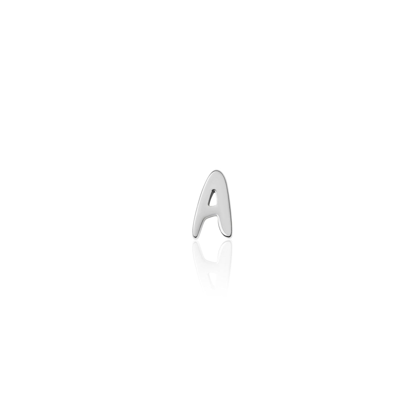 Fixed Charm - Handwritten Initial Charm (Silver)