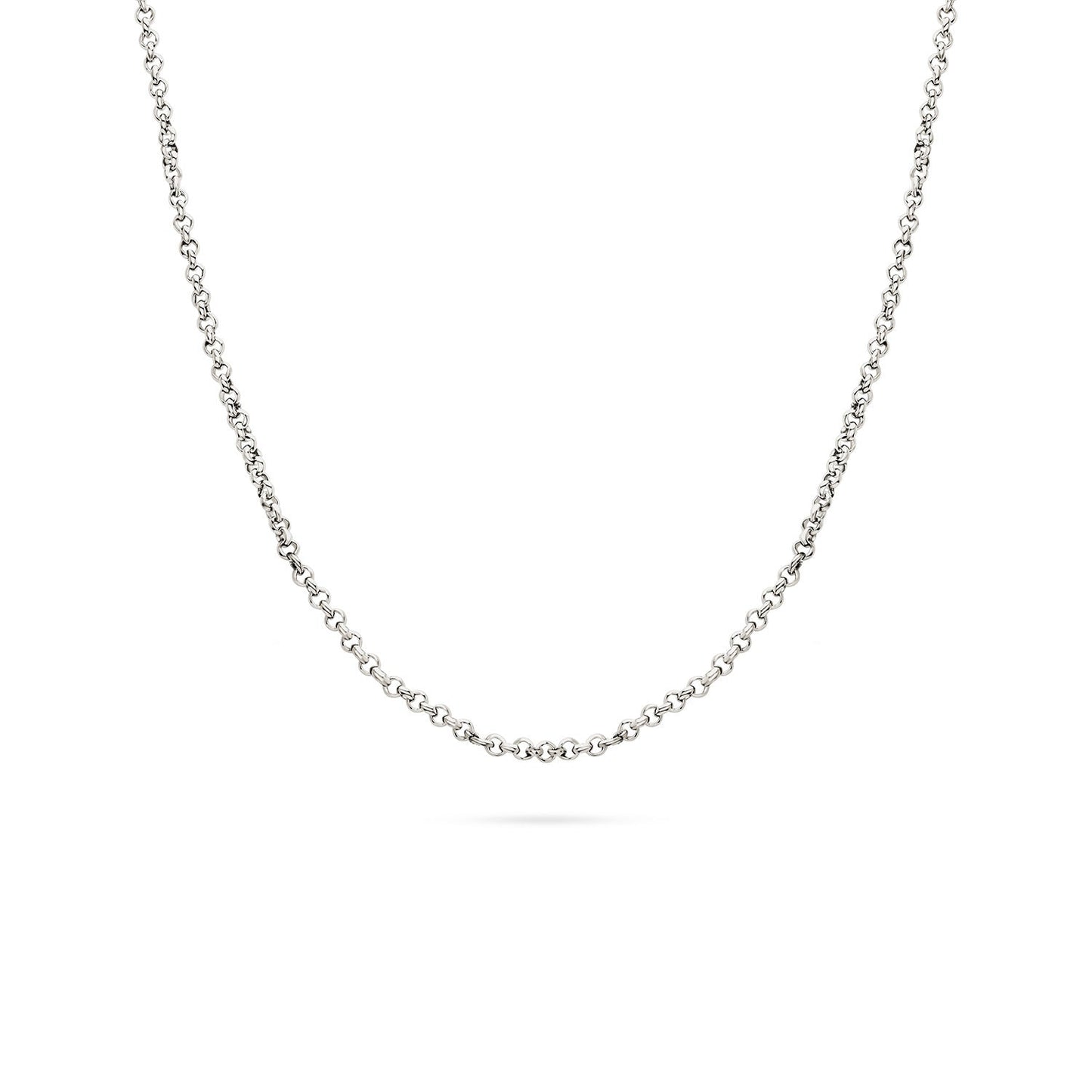 Layering Box Chain Necklace (Silver)
