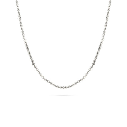 Layering Box Chain Necklace (Silver)