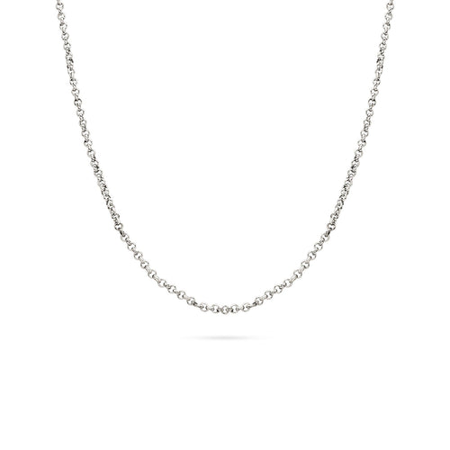 Layering Box Chain Necklace (Silver)