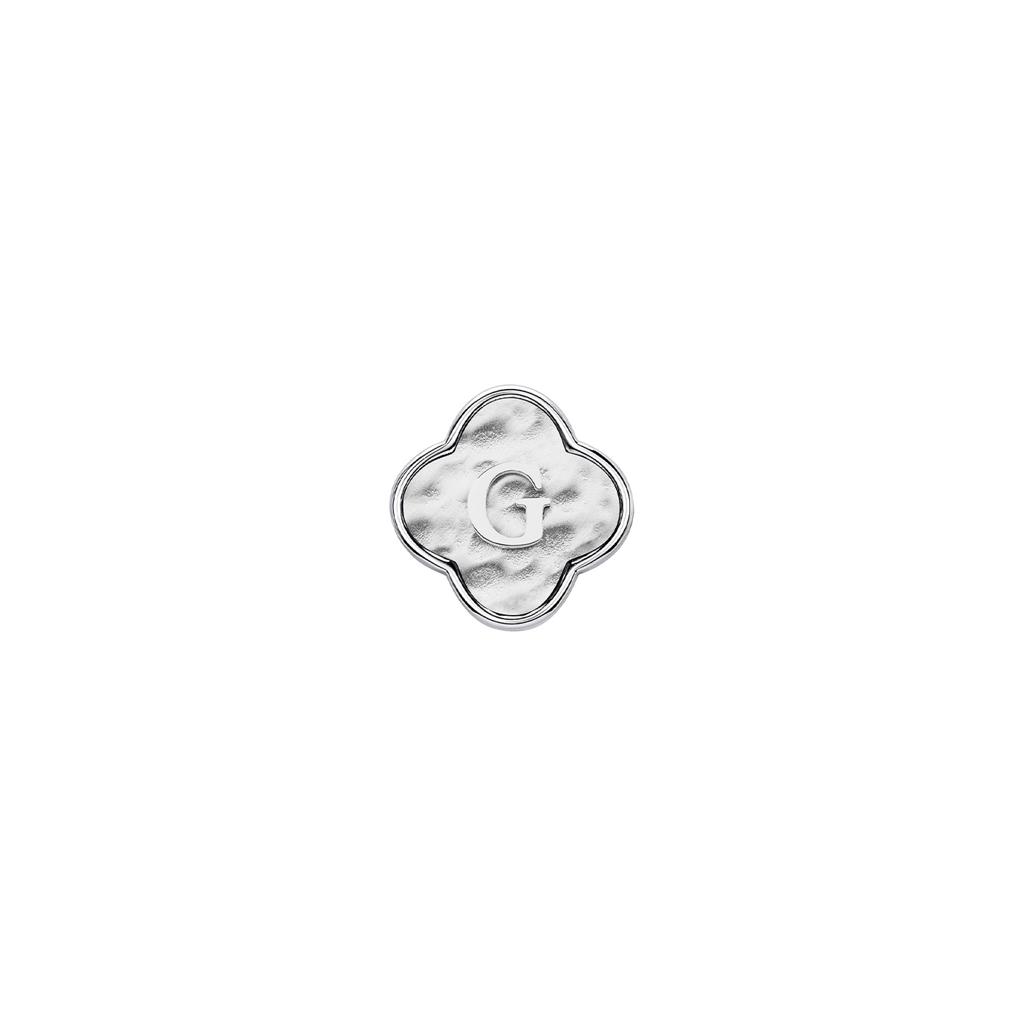 Molten Clover Charms (Silver) - Initials