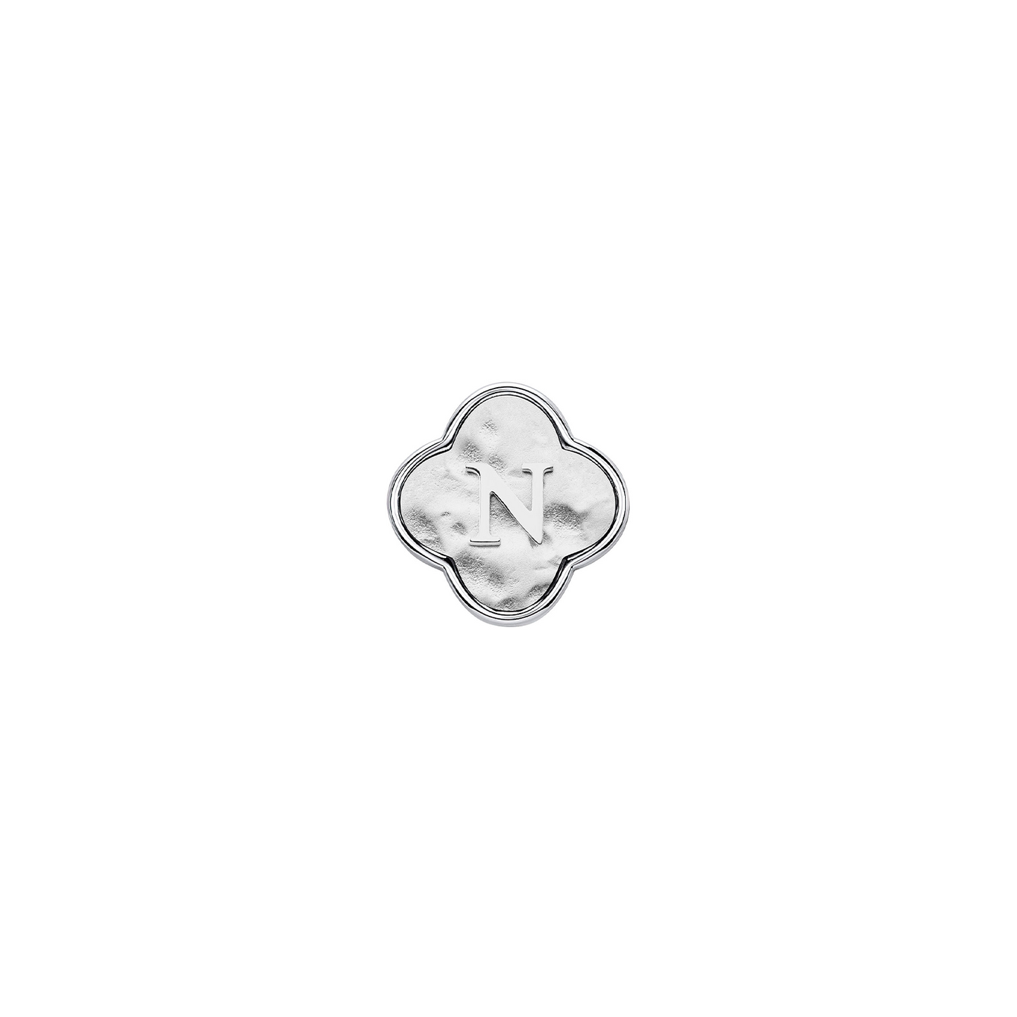 Molten Clover Charms (Silver) - Initials