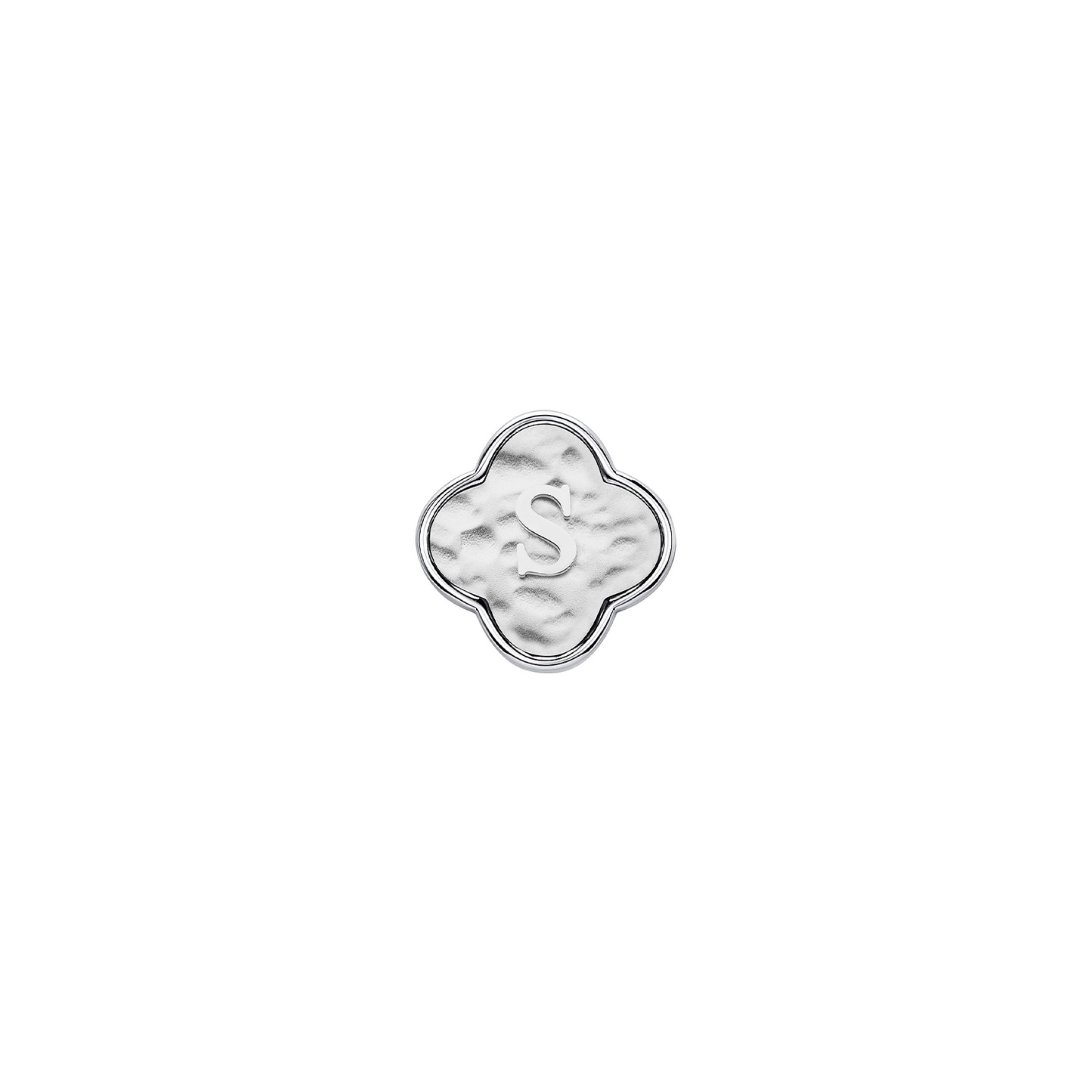 Molten Clover Charms (Silver) - Initials