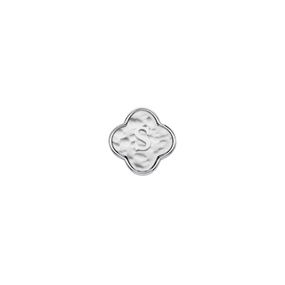 Molten Clover Charms (Silver) - Initials