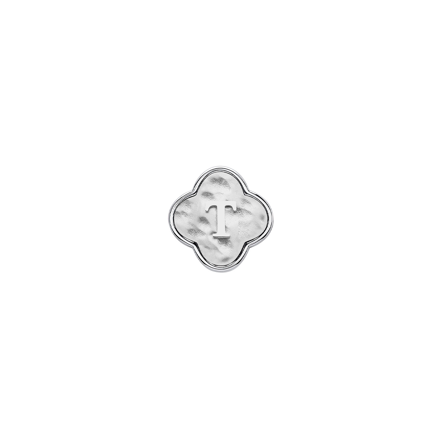 Molten Clover Charms (Silver) - Initials