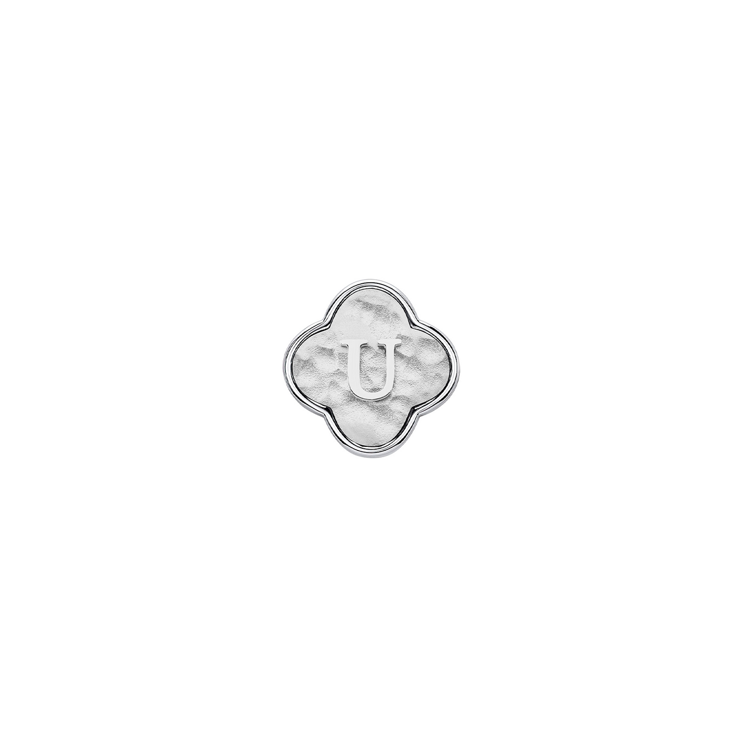 Molten Clover Charms (Silver) - Initials