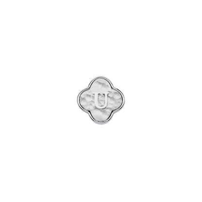 Molten Clover Charms (Silver) - Initials