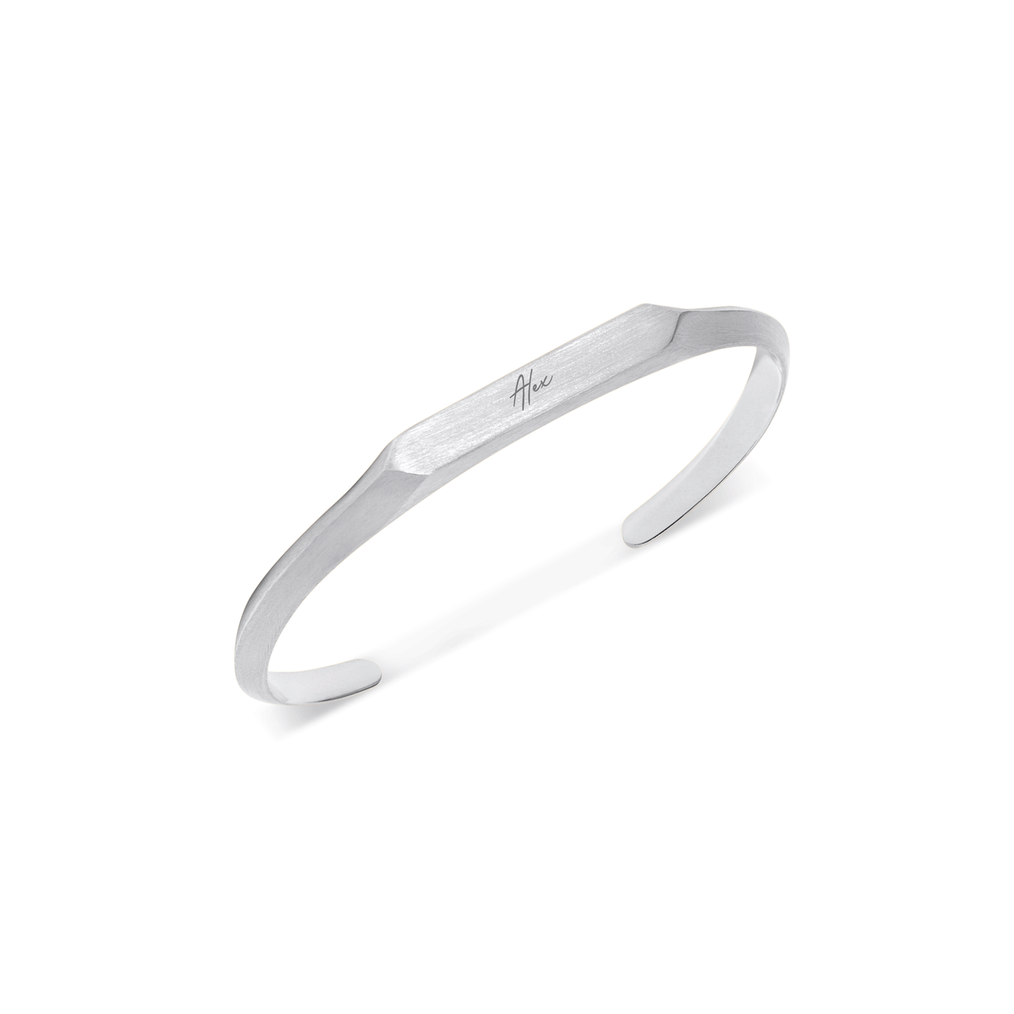 Intersection Cuff Bangle (Silver)