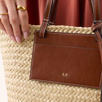 Small Raffia Structured Bag (Natural)