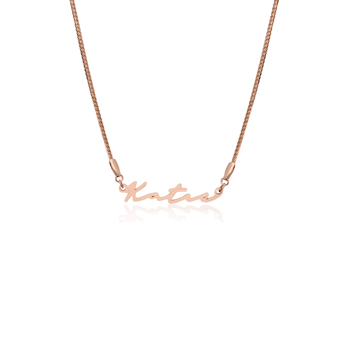 Signature Name Necklace - Rose Gold