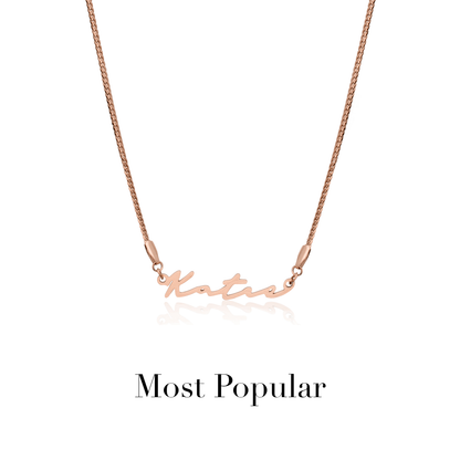 Signature Name Necklace (Rose Gold)