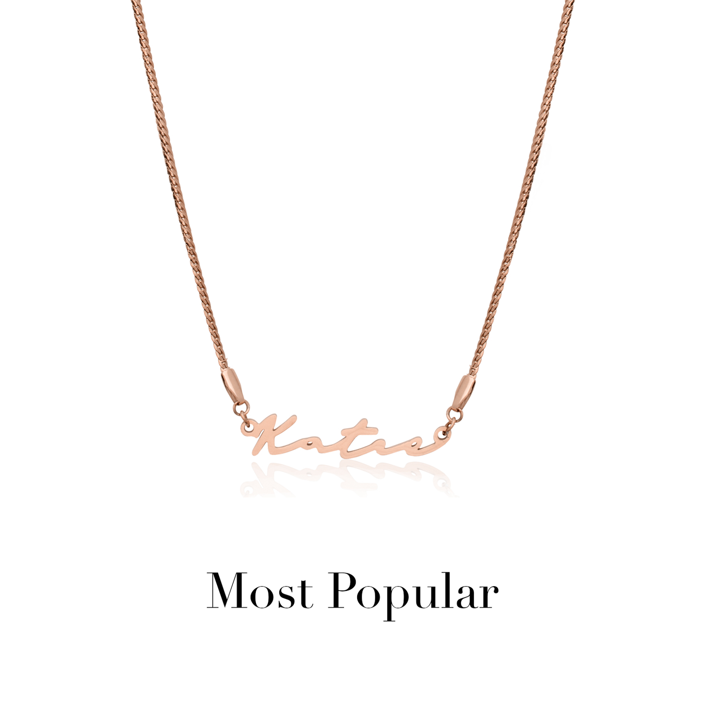 Signature Name Necklace - Rose Gold