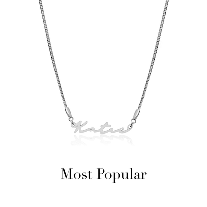 Signature Name Necklace (Silver)