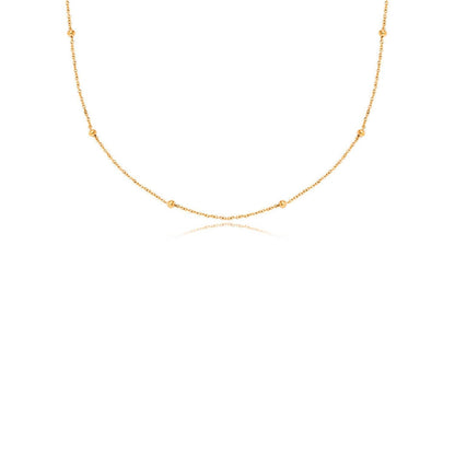 Fingerprint Written In The Stars Tag Necklace (Gold)