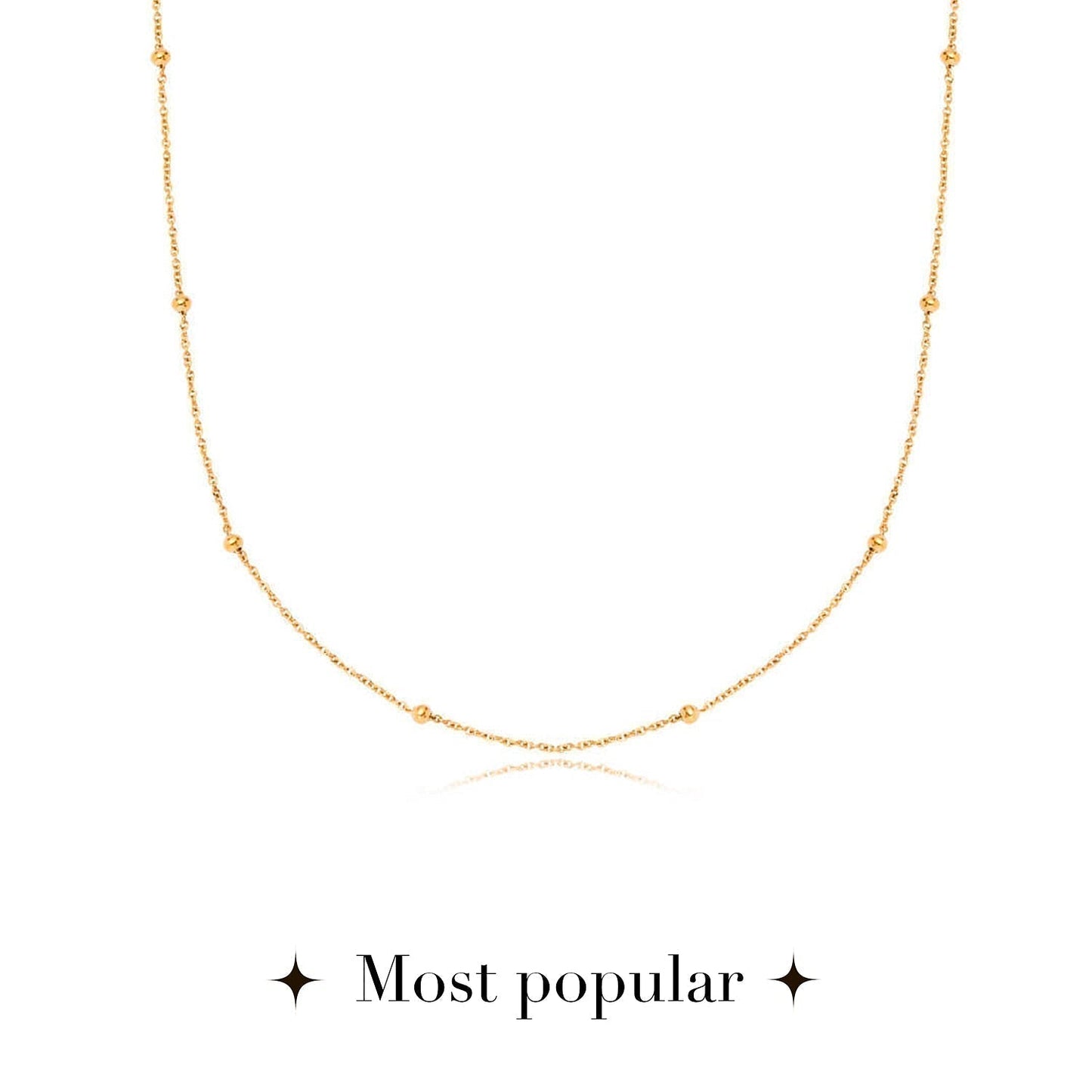 Mini Written In The Stars Initial Tag Necklace (Gold)