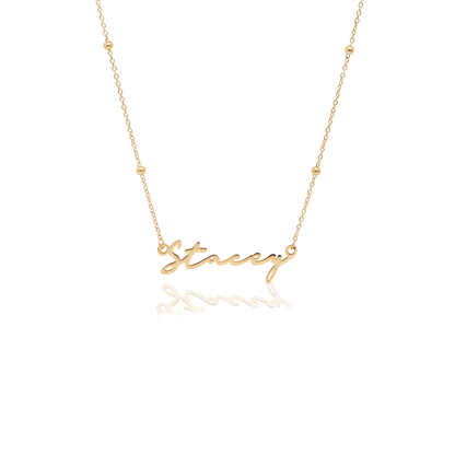 Signature Name Necklace - Gold