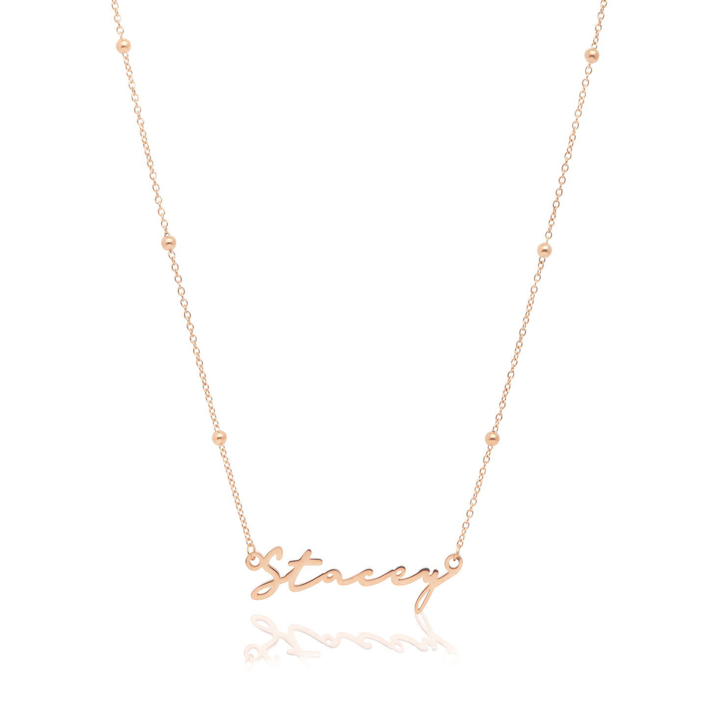 Signature Name Necklace (Rose Gold)