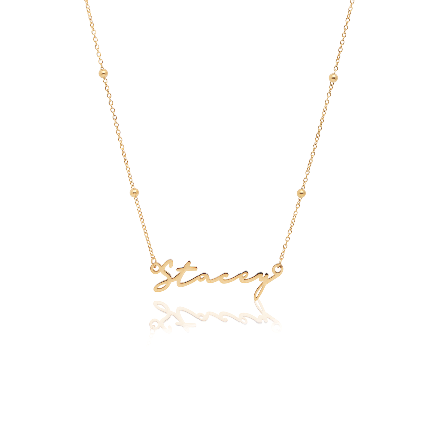 Signature Name Necklace - Gold