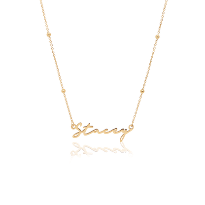 Signature Name Necklace (Gold)