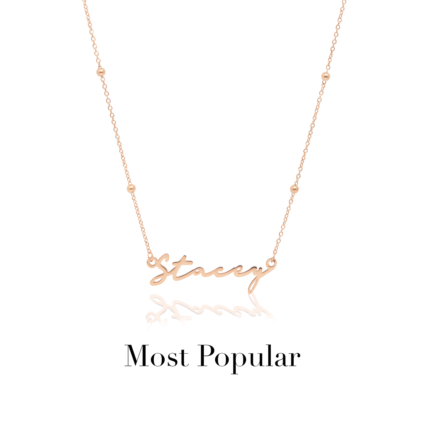 Signature Name Necklace - Rose Gold