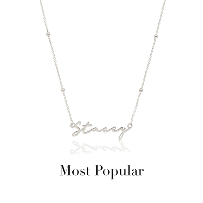 Signature Name Necklace (Silver)