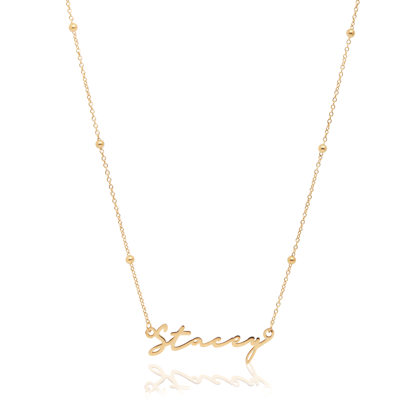 Signature Name Necklace - Gold